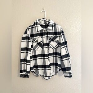 Black and White Plaid Jacket